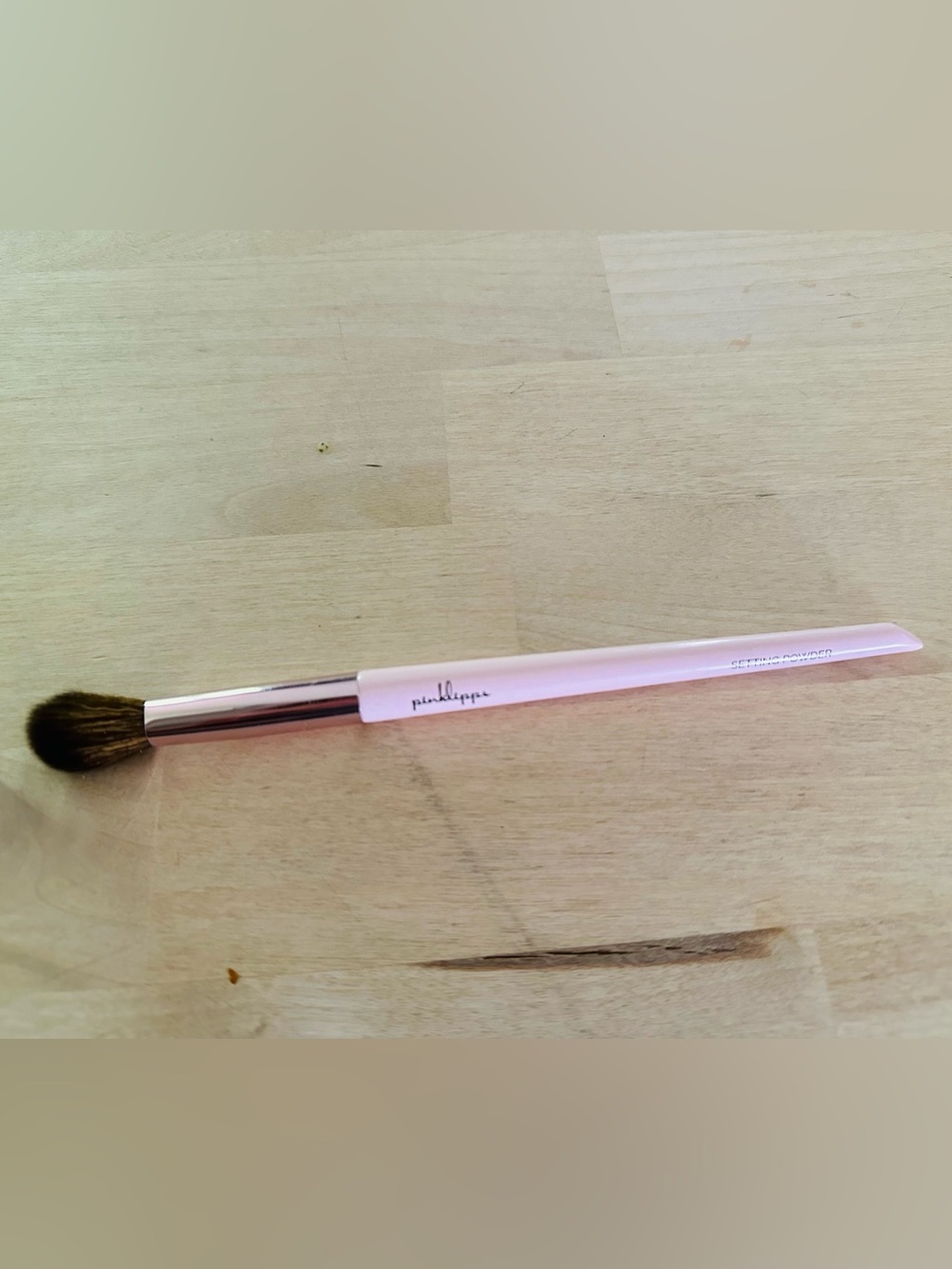 Powder Blending Brush - Soft Pink Vegan Brush for Flawless Finish